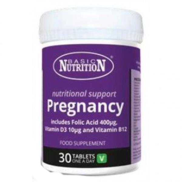 Basic Nutrition Pregnancy Nutritional Support 30 Tablets (Case of 6)