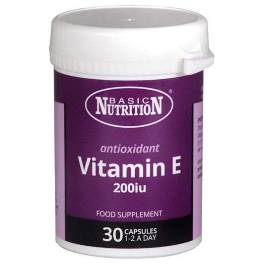 Basic Nutrition Vitamin E 200iu 30 Capsules (Case of 6)