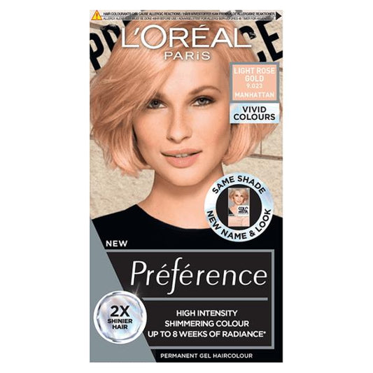 L'Oreal Preference Vivids 9.023 Light Rose Gold (Case of 3)
