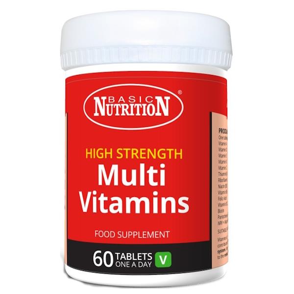 Basic Nutrition High Strength Multi Vitamins 60 Tablets (Case of 6)