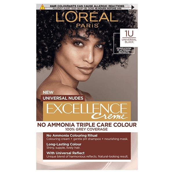 (LT) L'Oreal Excellence Creme Universal Nudes 1U Universal Black (Case of 3)