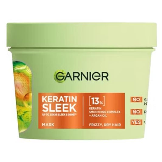 (LT) Garnier Keratin Sleek Mask 370ml (Case of 6)