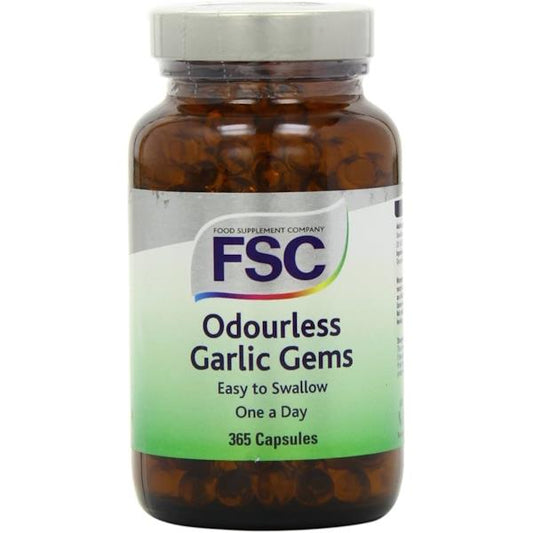 FSC One-A-Day Odourless Garlic Gems 365 Capsules (Case of 6)