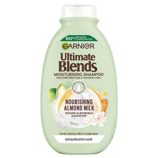 Garnier Ultimate Blends Nourishing Almond Milk Shampoo 400ml (Case of 6)