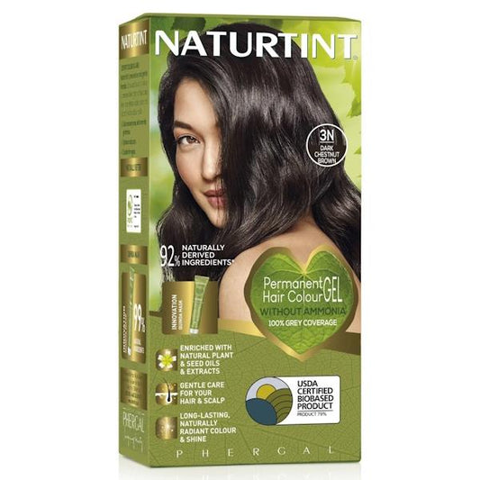 Naturtint Hair Colour Gel 3N Dark Chestnut Brown (Case of 3)