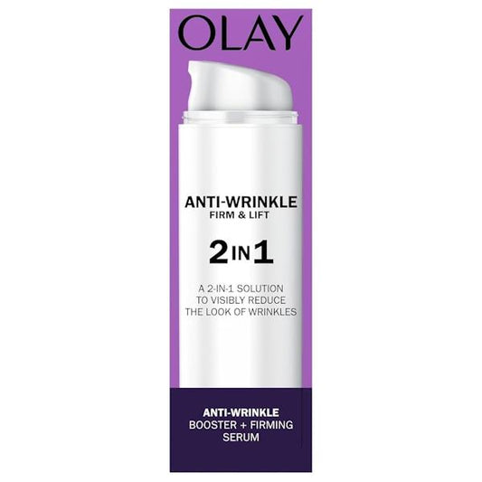 Olay Anti-Wrinkle Firm & Lift 2in1 Anti-Wrinkle Booster + Firming Serum 50ml (Case of 6)