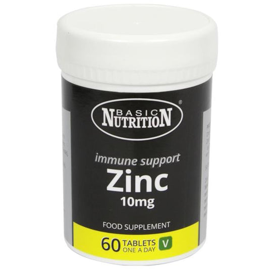 Basic Nutrition Immune Support Zinc 10mg 60 Tablets (Case of 6)