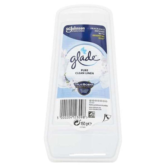 Glade Solid Gel Air Freshener Pure Clean Linen 150g (Case of 8)