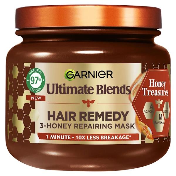 Garnier Ultimate Blends Hair Remedy 3-Honey Repairing Mask 340ml (Case of 6)