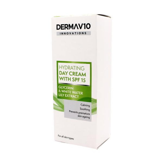 Derma V10 Innovations Hydrating Day Cream SPF15 50ml (Case of 6)
