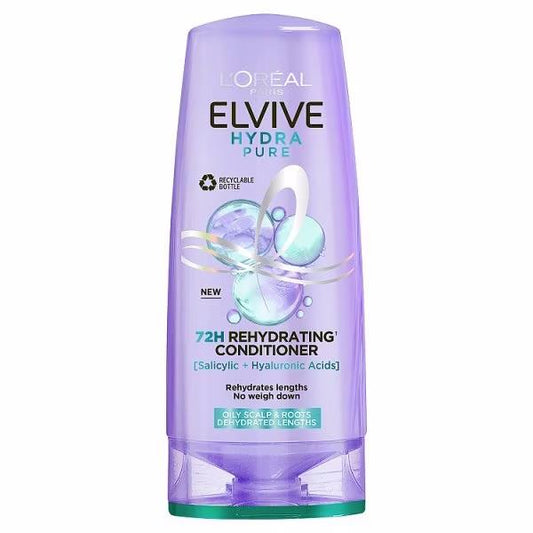 L'Oreal Elvive Hydra Pure 72H Purifying Conditioner 300ml (Case of 6)