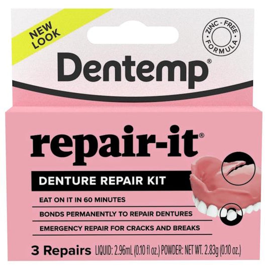 Dentemp Repair-it Denture Repair Kit 3 Repairs (Case of 6)