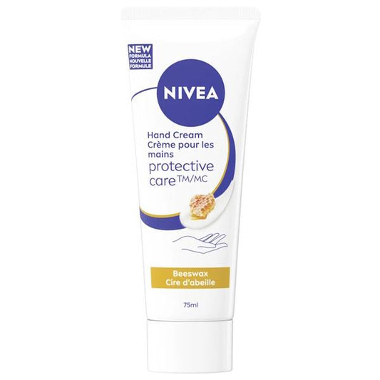 Nivea Hand Cream Protective Care Beeswax 75ml (Case of 6)