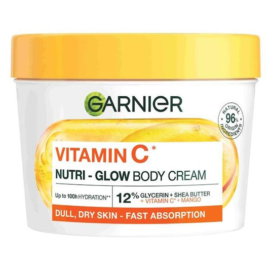 (LT) Garnier Vitamin C Nutri-Glow Body Cream 380ml (Case of 6)