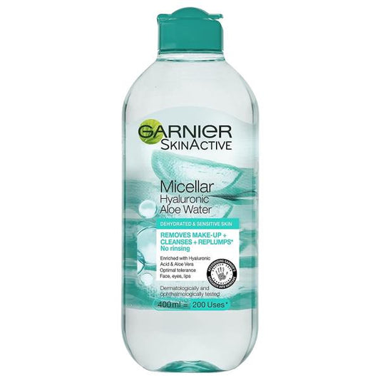 (LT) Garnier Skin Active Micellar Hyaluronic Aloe Water 400ml (Case of 6)