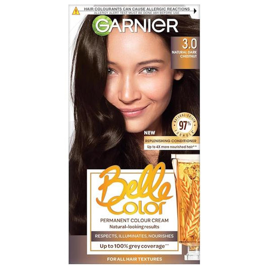 Garnier Belle Color Permanent Colour 3 Natural Dark Chestnut (Case of 3)