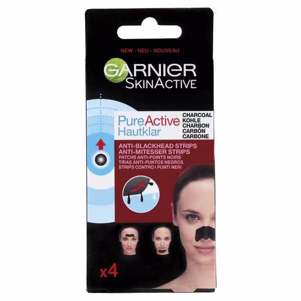 Garnier Skin Active Pure Active Charcoal 4 Anti-Blackhead Strips (Case of 12)