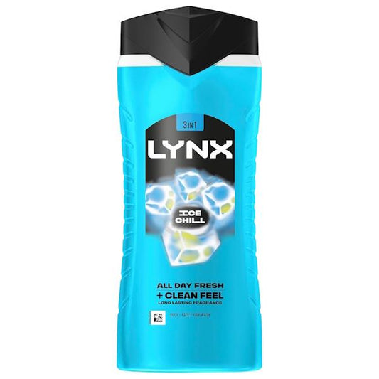 Lynx Ice Chill Bodywash 225ml (Case of 6)