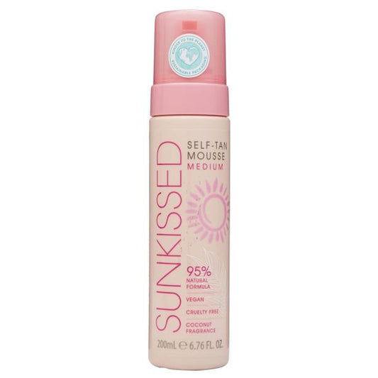 Sunkissed Self-Tan Mousse Medium 200ml (Case of 6)