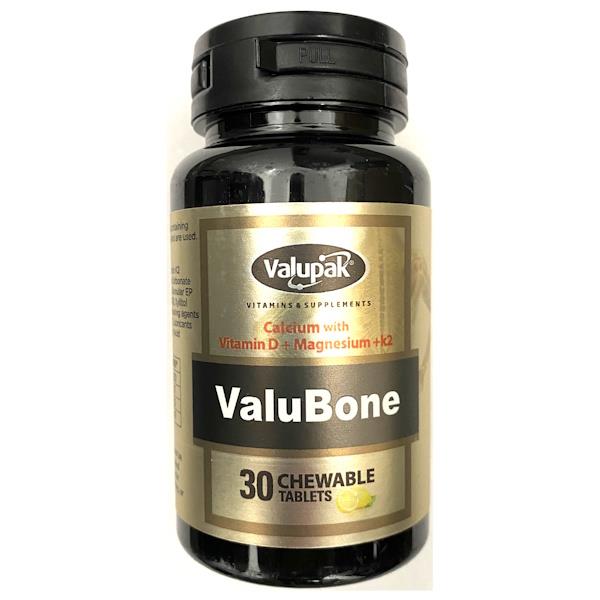 (LT) Valupak ValuBone 30 Chewable Tablets (Case of 6)