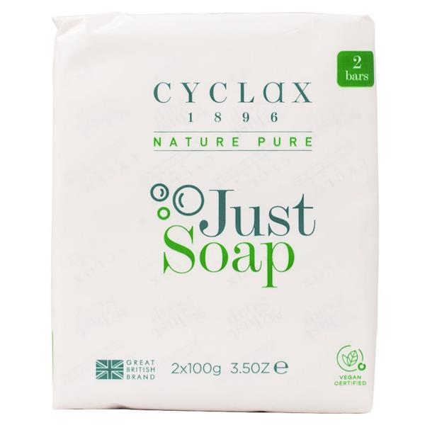 Cyclax 1896 Nature Pure Just Soap 2 x 100g Bars