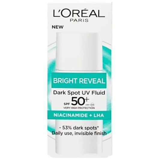 L'Oreal Bright Reveal Dark Spot UV Fluid SPF50+ 50ml (Case of 6)
