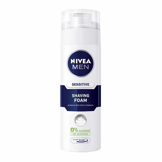 Nivea Men Sensitive Shaving Foam 200ml (Case of 6)