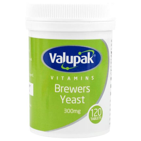 Valupak Brewers Yeast 300mg 120 Tablets