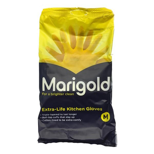 Marigold Extra Life Kitchen Gloves Medium 1 Pair (Case of 6)