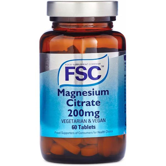 FSC Magnesium Citrate 200mg 60 Tablets (Case of 6)