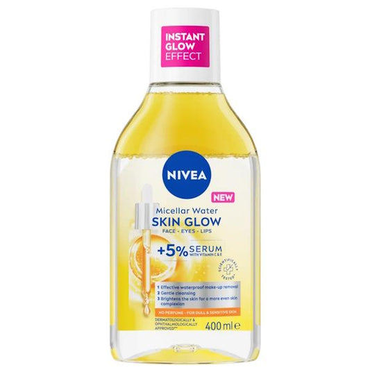 Nivea Micellar Water Skin Glow 400ml (Case of 5)