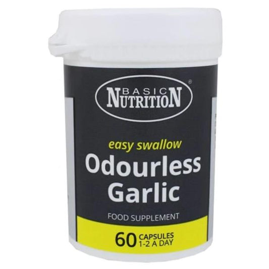 Basic Nutrition Easy Swallow Odourless Garlic 60 Capsules (Case of 6)