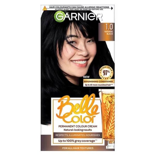 Garnier Belle Color Permanent Colour 1.0 Natural Black (Case of 3)