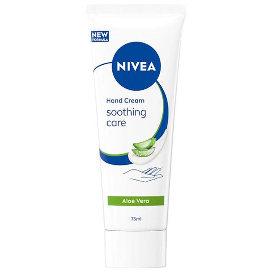 Nivea Hand Cream Soothing Care Aloe Vera 75ml (Case of 6)