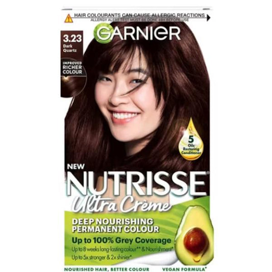 Garnier Nutrisse Creme Permanent Colour 3.23 Dark Quartz (Case of 3)