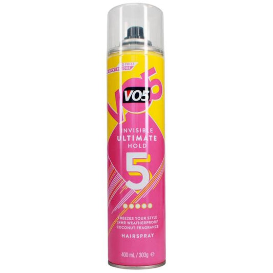 VO5 Invisible Ultimate Hold Hairspray 400ml (Case of 6)