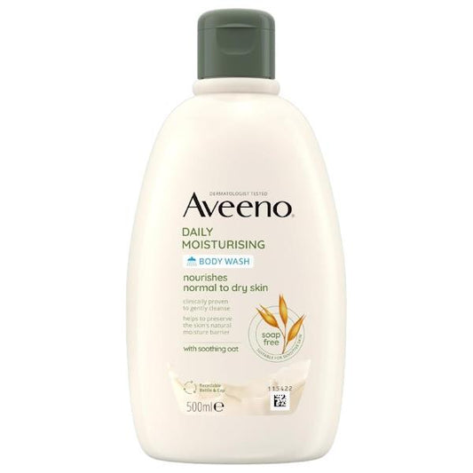 Aveeno Daily Moisturising Body Wash 500ml (Case of 4)