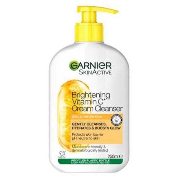Garnier Skin Active Brightening Vitamin C Cream Cleanser 250ml (Case of 6)