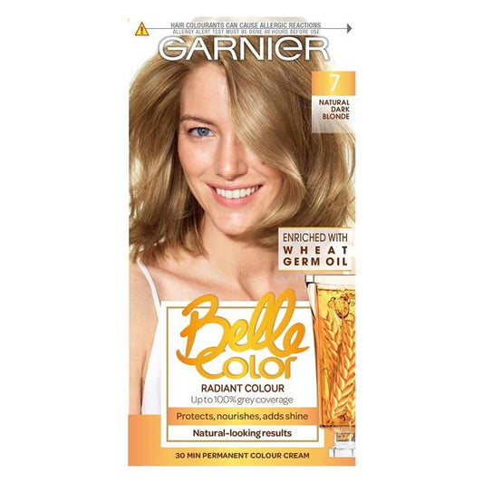 Garnier Belle Color Permanent Colour 7 Natural Dark Blonde (Case of 3)