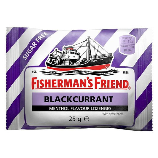 Fisherman's Friend Blackcurrant Sugar Free 25g (Case of 24)