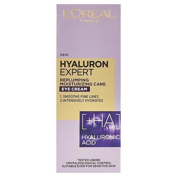 L'Oreal Hyaluron Expert Replumping Moisturising Care Eye Cream 15ml (Case of 6)