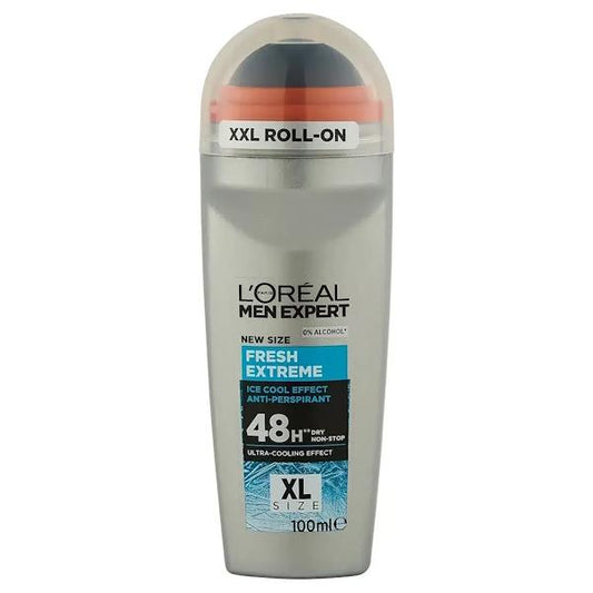 L'Oreal Men Expert Anti-Perspirant Roll-On Fresh Extreme 100ml (Case of 6)