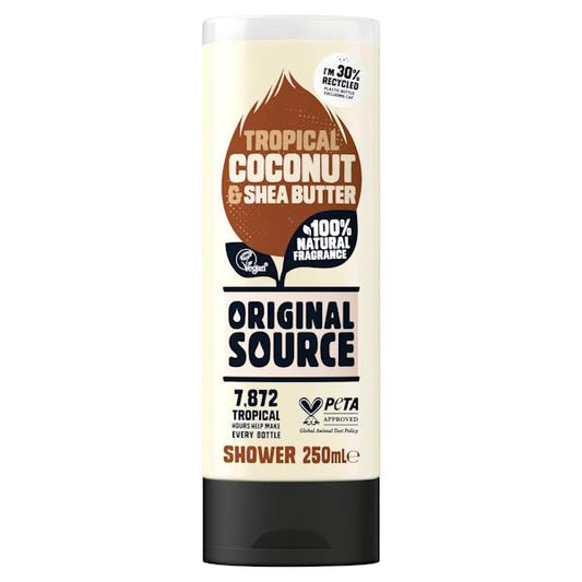 Original Source Tropical Coconut & Shea Butter Shower Gel 250ml (Case of 6)