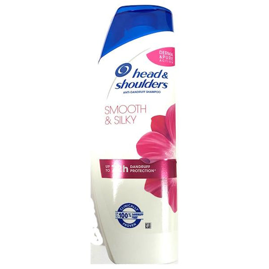 Head & Shoulders Smooth & Silky Shampoo 400ml (Case of 6)