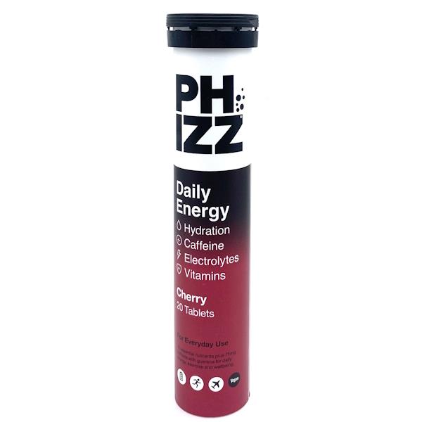 Phizz Daily Energy Cherry 20 Effervescent Tablets (Case of 12)
