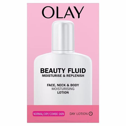 Olay Beauty Fluid Face & Body Moisturising Fluid Normal/Dry/Combo 200ml (Case of 6)
