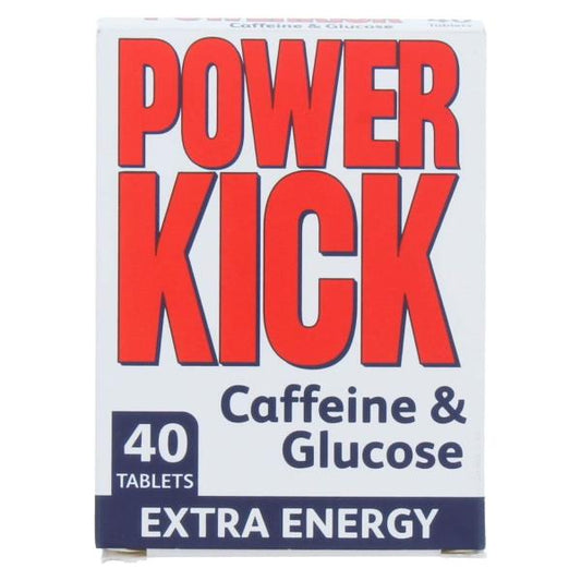 Power Kick Caffeine & Glucose 40 Tablets (Case of 6)