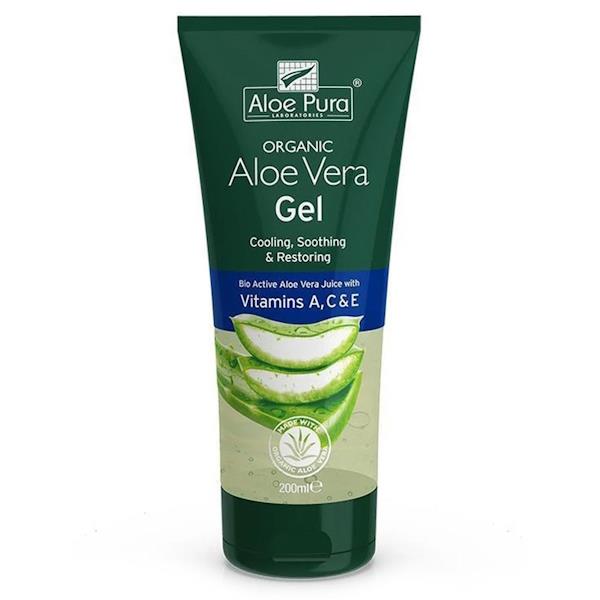 Aloe Pura Organic Aloe Vera Gel Vitamins A, C & E 200ml (Case of 6)
