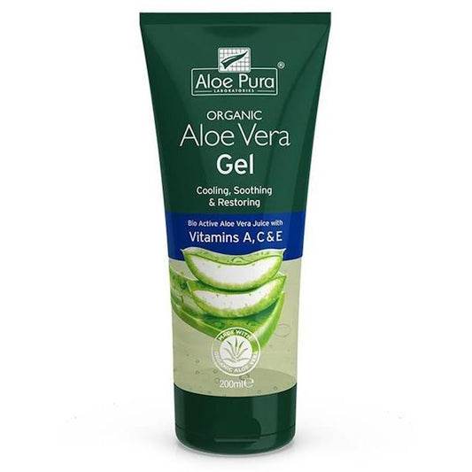 Aloe Pura Organic Aloe Vera Gel Vitamins A, C & E 200ml (Case of 6)