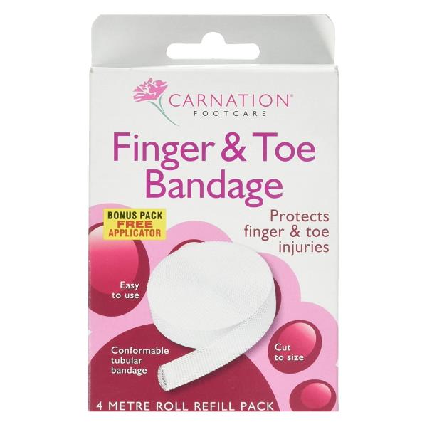 Carnation Footcare Finger & Toe Bandage 4 Metre Roll Refill Pack (Case of 6)